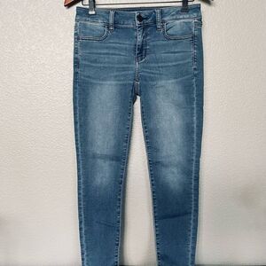 American Eagle Denim Super Stretch Crop Skinny Jeans 4